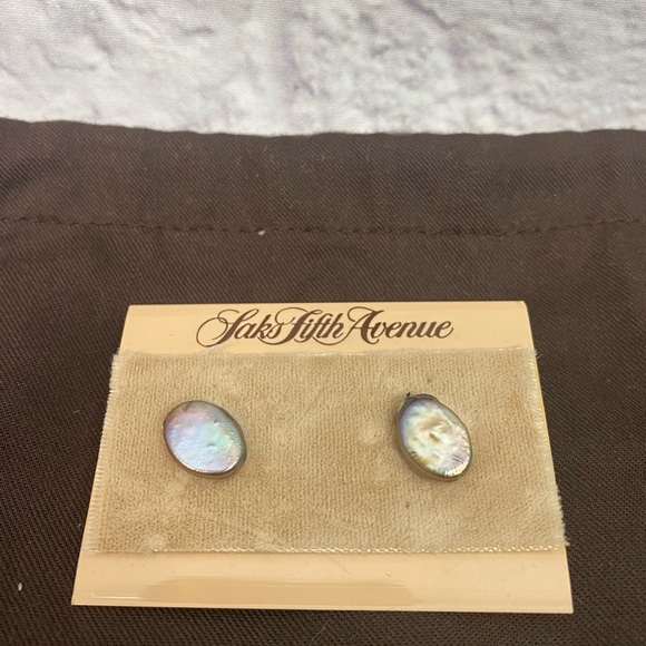 Erwin Pearl Saks 5th Avenue Pearl Vintage Earrings